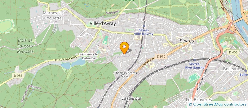 localisation de l'entreprise WEBDESIGN à VILLE-D'AVRAY