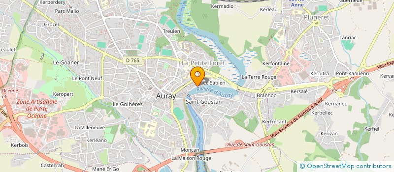 localisation de l'entreprise WEBDEVELOPMENT1 à AURAY