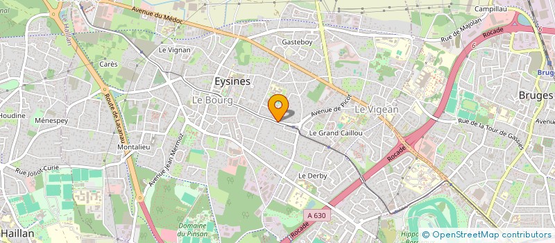 localisation de l'entreprise WEBECOLOGIE à EYSINES