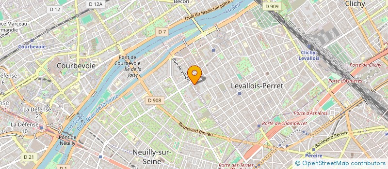 localisation de l'entreprise WEBEDIA à LEVALLOIS-PERRET