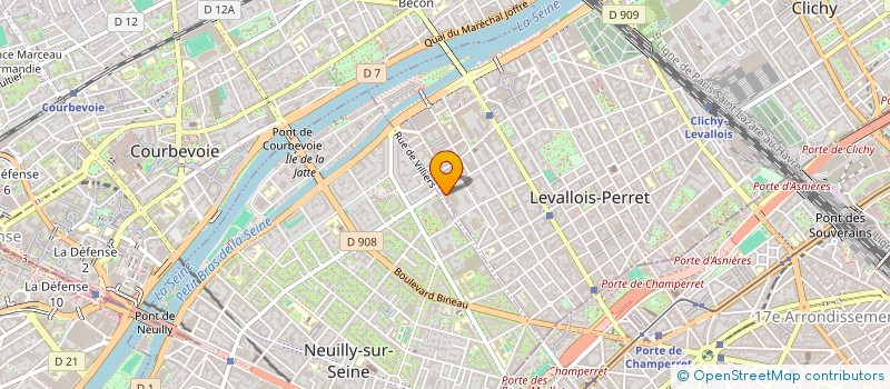 localisation de l'entreprise WEBEDIA GROUP à LEVALLOIS-PERRET