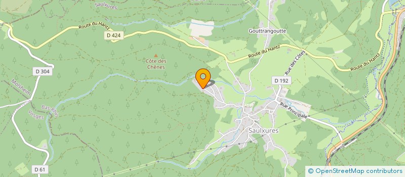 localisation de l'entreprise WEBER  SAULXURES