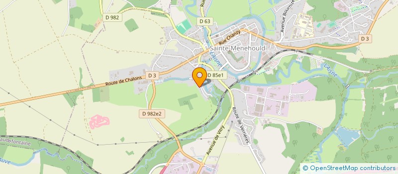 localisation de l'entreprise WEBER  SAINTE-MENEHOULD