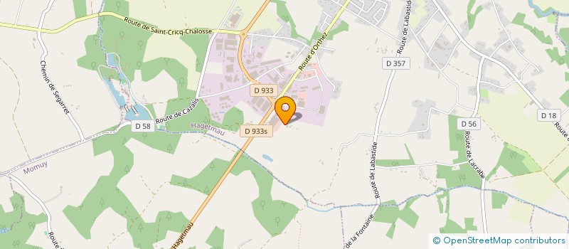 localisation de l'entreprise WEBER FRERES  HAGETMAU