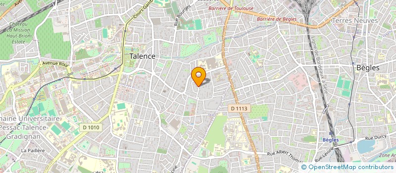 localisation de l'entreprise WEBGIRONDINS  TALENCE
