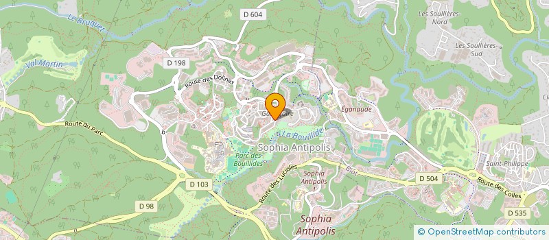 localisation de l'entreprise WEBGR à VALBONNE