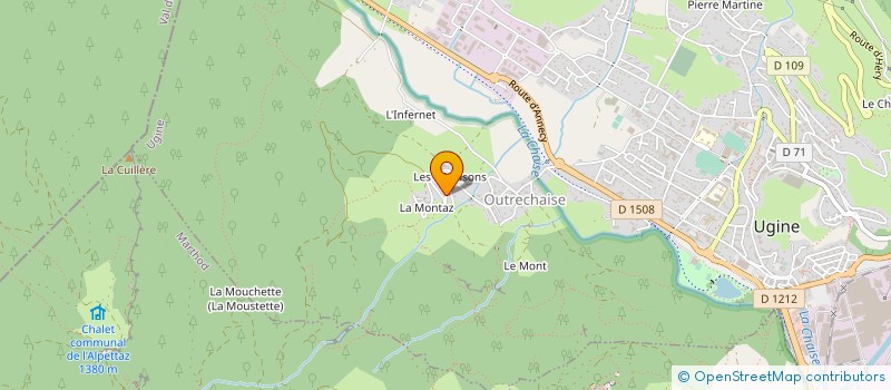 localisation de l'entreprise WEBIMMO 73 SARL  UGINE