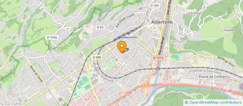 localisation de l'entreprise WEBIMPACT  ALBERTVILLE