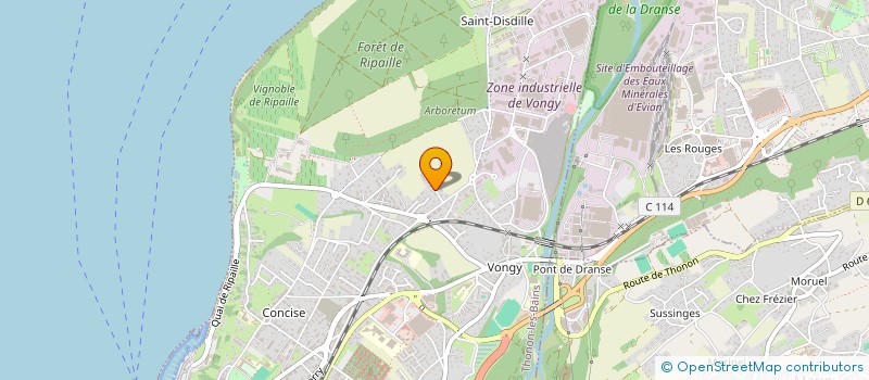 localisation de l'entreprise WEBINOX à THONON-LES-BAINS