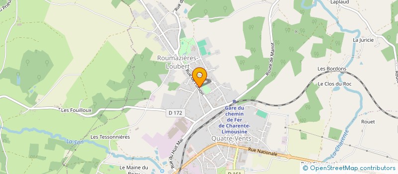 localisation de l'entreprise WEBISTIKA à TERRES-DE-HAUTE-CHARENTE