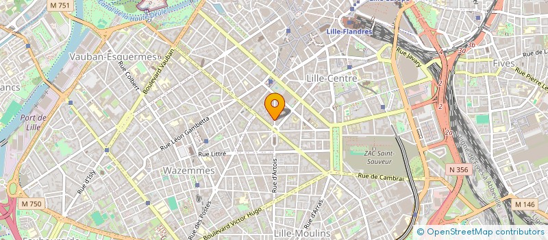 localisation de l'entreprise WEBLILLE à LILLE