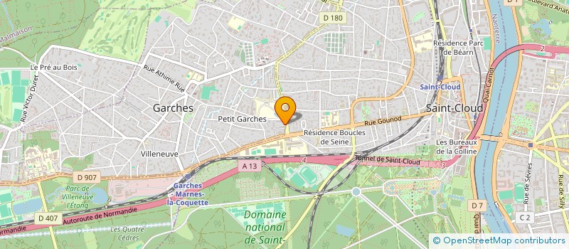 localisation de l'entreprise WEBMYDAY à GARCHES