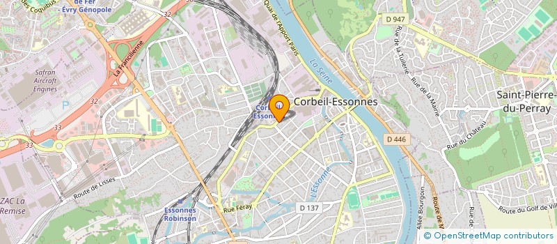 localisation de l'entreprise WEBNETWORK à CORBEIL-ESSONNES