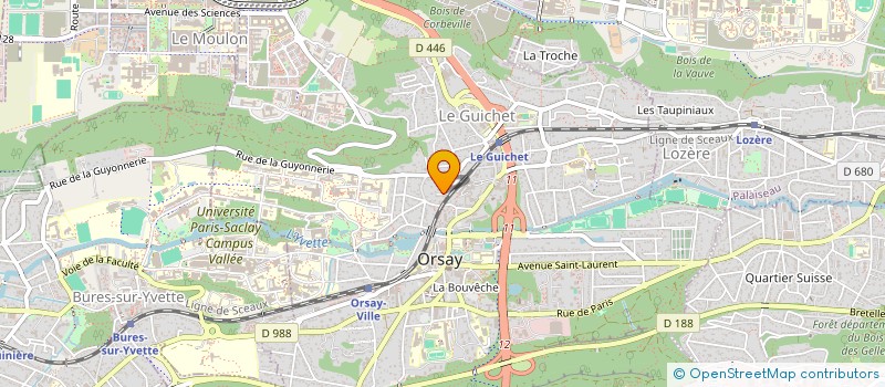 localisation de l'entreprise WEBONS à ORSAY