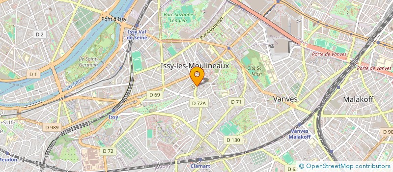 localisation de l'entreprise WEBOOSTOR S.A.S à ISSY-LES-MOULINEAUX