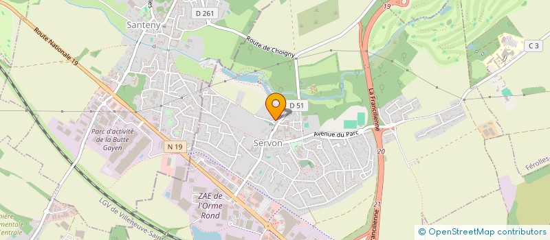 localisation de l'entreprise WEBOP à SERVON