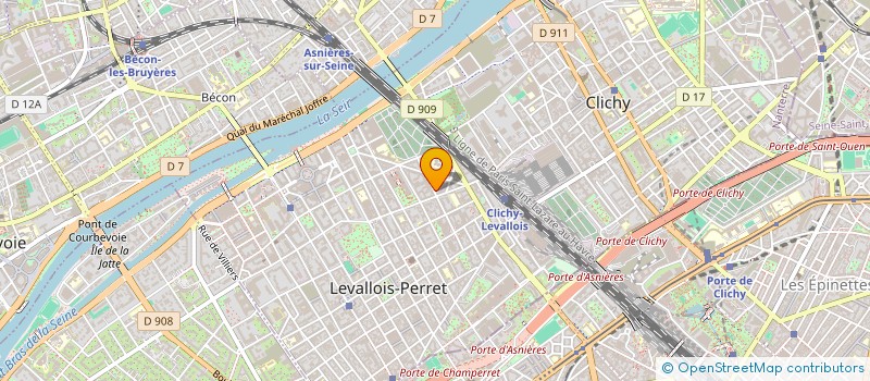 localisation de l'entreprise WEBORAMA à LEVALLOIS-PERRET