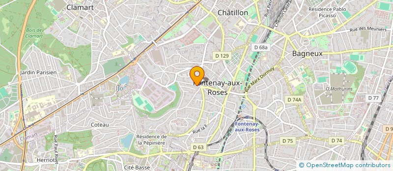 localisation de l'entreprise WEBRA à FONTENAY-AUX-ROSES