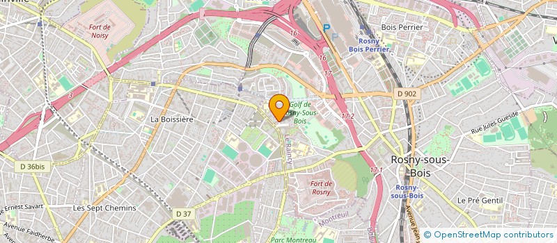 localisation de l'entreprise WEBROSNY à ROSNY-SOUS-BOIS