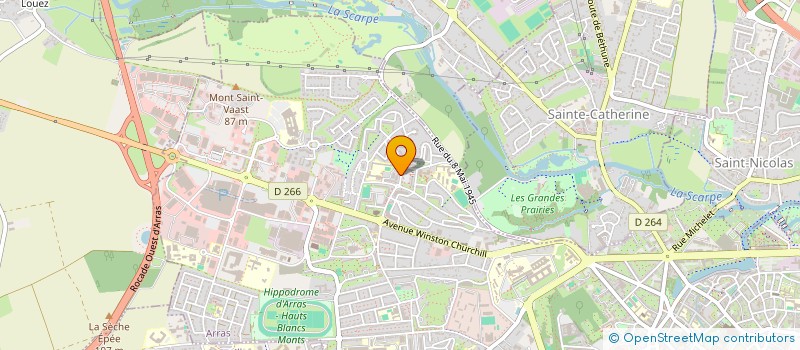 localisation de l'entreprise WEBSECURITY TOP à ARRAS