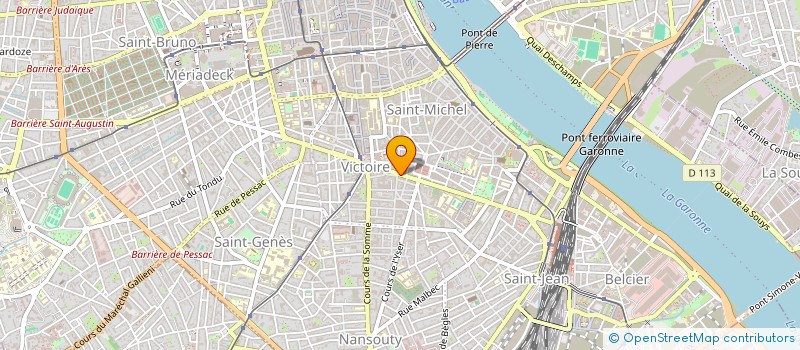 localisation de l'entreprise WEBSERVICE 33 à BORDEAUX