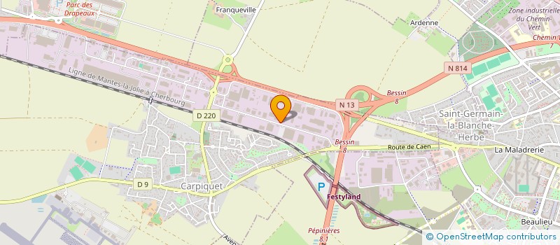 localisation de l'entreprise WEBSILOG  CARPIQUET