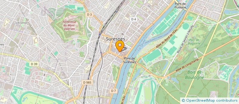 localisation de l'entreprise WEBSTORIA à SURESNES