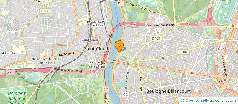 localisation de l'entreprise WEBSTORM à BOULOGNE BILLANCOURT