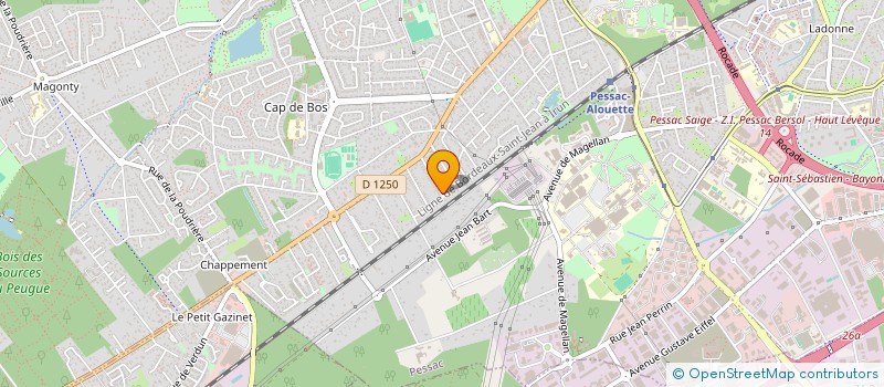 localisation de l'entreprise WEBSY à PESSAC