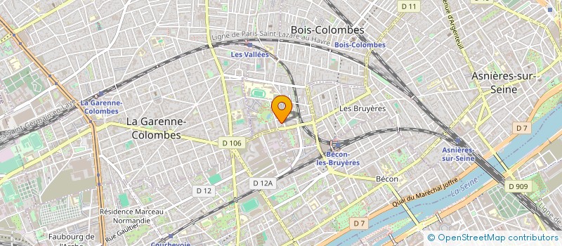 localisation de l'entreprise WEBTENDANCES à BOIS-COLOMBES