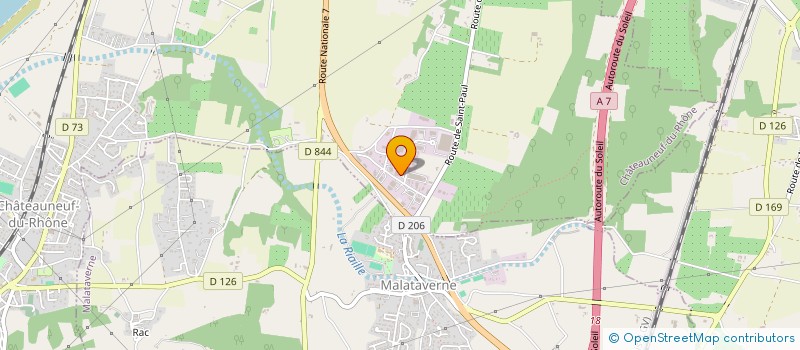 localisation de l'entreprise WEBTEX à CHATEAUNEUF-DU-RHONE