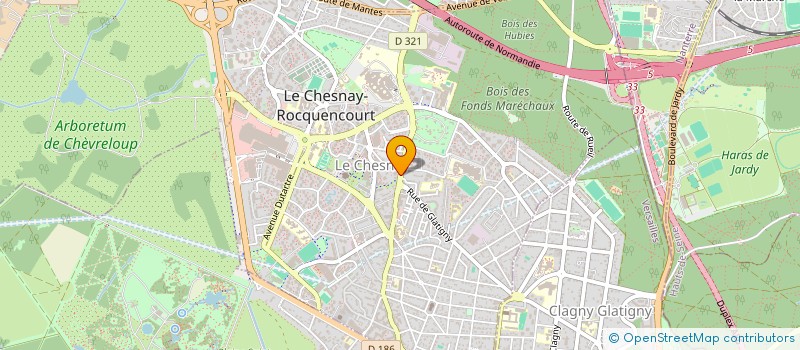 localisation de l'entreprise WEBUILDUP à LE CHESNAY-ROCQUENCOURT