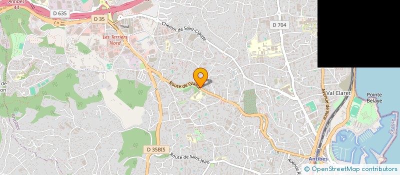 localisation de l'entreprise WEBWIZE à ANTIBES