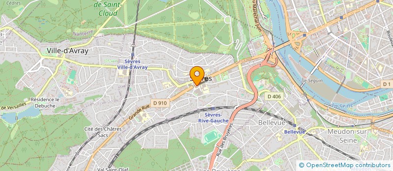 localisation de l'entreprise WECREATE  SEVRES