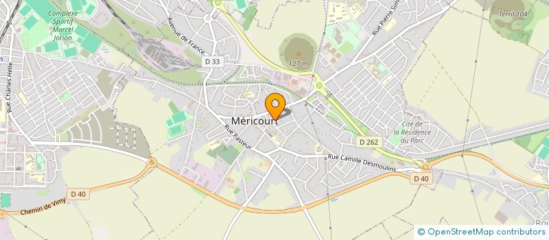 localisation de l'entreprise WECXSTEEN ET FILS à MERICOURT