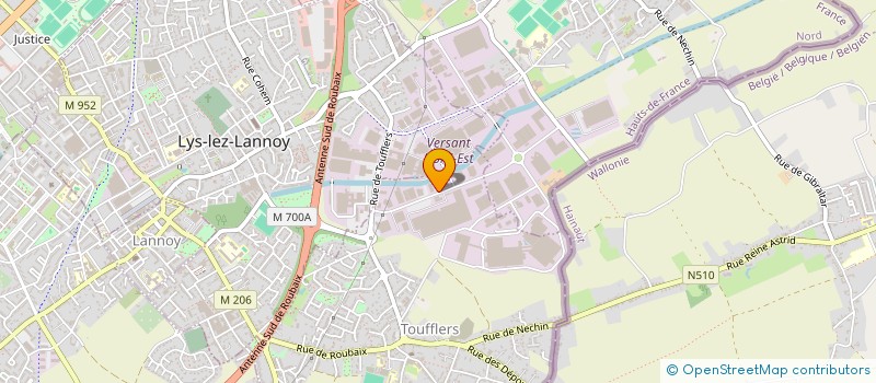 localisation de l'entreprise WED  TOUFFLERS