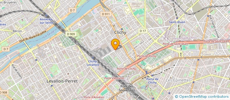 localisation de l'entreprise WEDARELAB à CLICHY