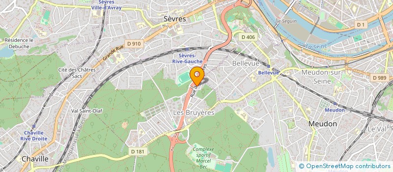 localisation de l'entreprise WEDATA&AI à SEVRES
