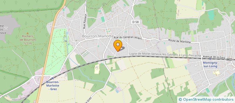 localisation de l'entreprise WEDDING CARE  BOURRON-MARLOTTE