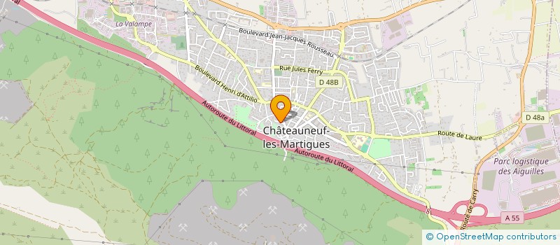 localisation de l'entreprise WEDDING PRODUCTION à CHATEAUNEUF-LES-MARTIGUES