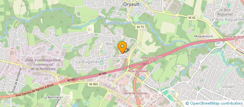 localisation de l'entreprise WEDEAL GESTION à ORVAULT