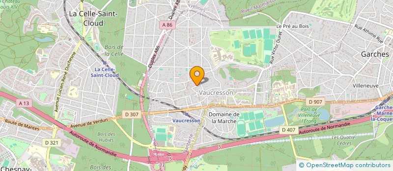 localisation de l'entreprise WEDIAGNOSTIX  VAUCRESSON