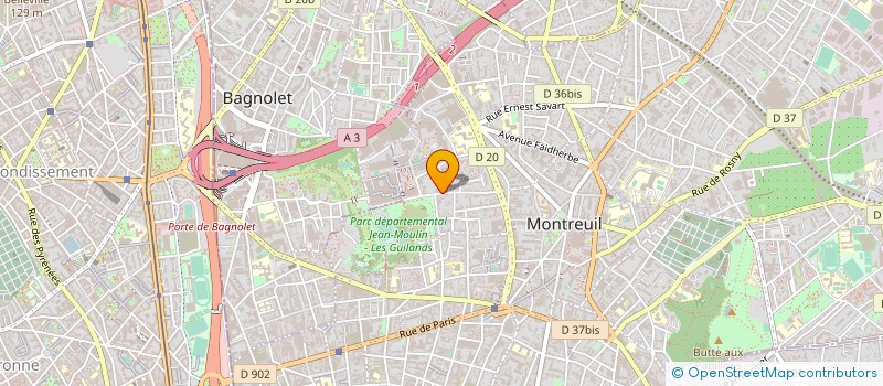 localisation de l'entreprise WEDIGI à MONTREUIL