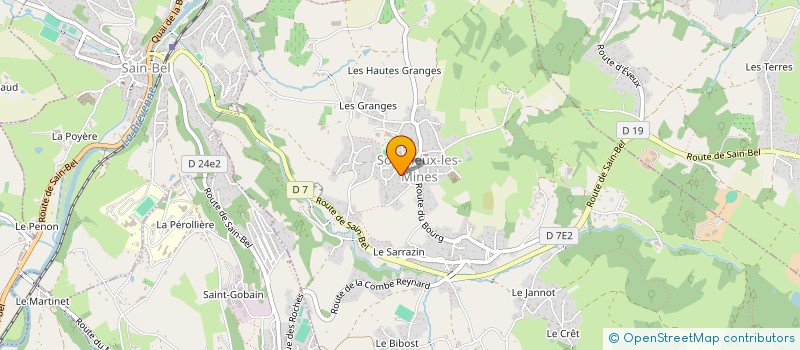 localisation de l'entreprise WEEBIA  SOURCIEUX-LES-MINES