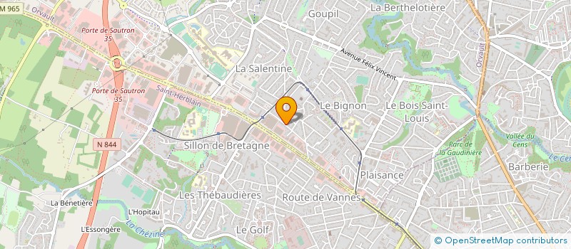 localisation de l'entreprise WEECAN à ORVAULT