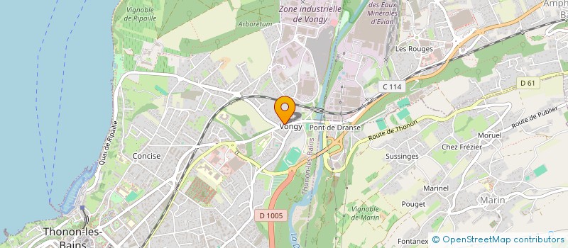 localisation de l'entreprise WEED SHOP CBD à THONON-LES-BAINS