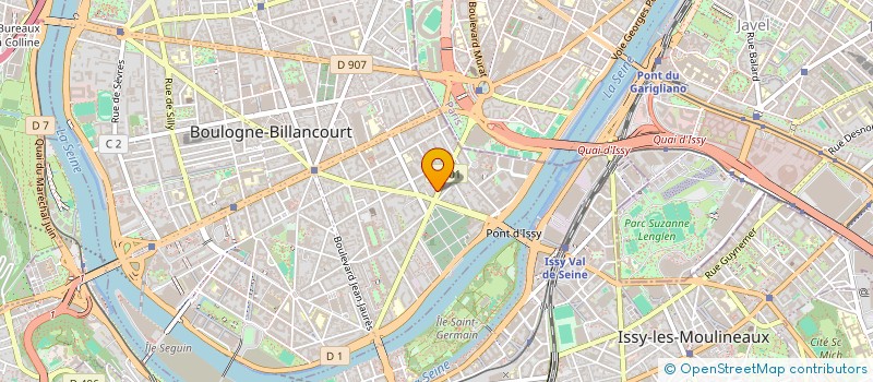 localisation de l'entreprise WEEDEV ASSURANCES à BOULOGNE-BILLANCOURT
