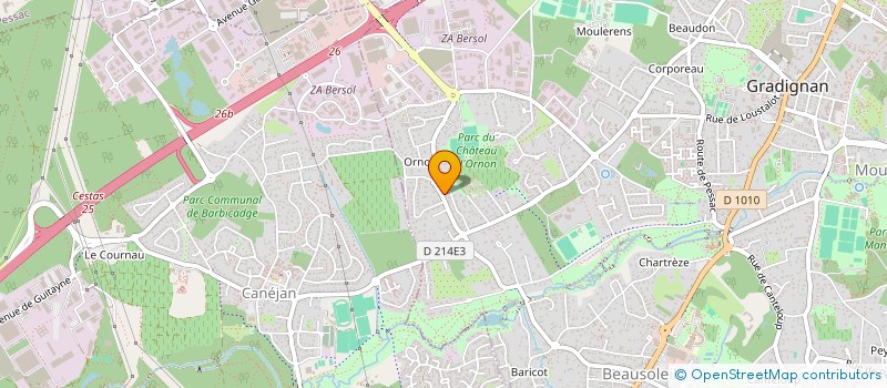 localisation de l'entreprise WEEDIGITAL à GRADIGNAN