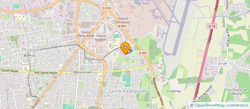 localisation de l'entreprise WEEK-END DE FORMATION (WEFEAT)  TOURS
