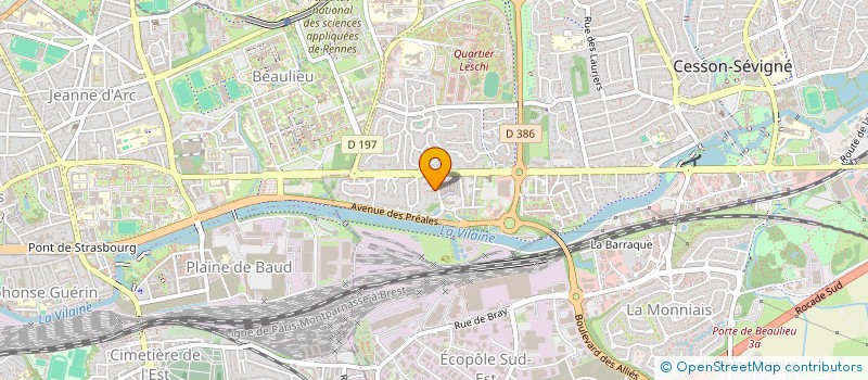 localisation de l'entreprise WEEK-END SPORT FRANCE ASSOCIATION  CESSON-SEVIGNE